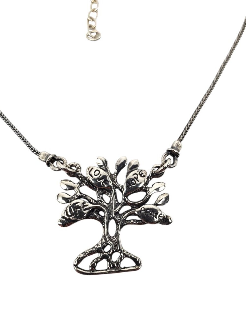 Israel Sterling Silver Tree Of Life Pendant Necklace 18" #24724
